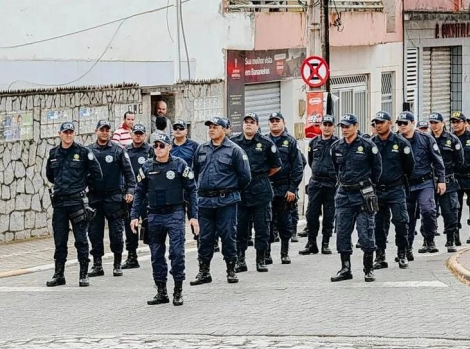 A Guarda Civil de Bananeiras comemora resultado.