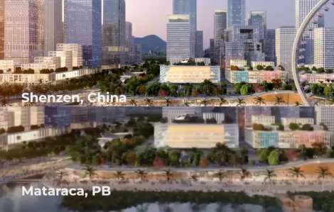 Projeto de grupo chins para cidade internacional e porto de R$ 9 trilhes na Paraba apresenta cpia de projeto para distrito futurista em Shenzhen, na China