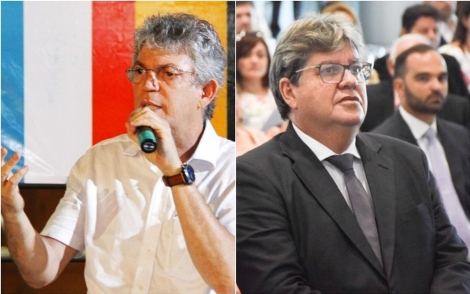 Ex-governador Ricardo Coutinho (PSB) e governador Joo Azevdo (sem partido) so alvos da Operao Calvrio  Foto: Junior Fernandes/Secom-PB - Andr Lcio/Secom-PB