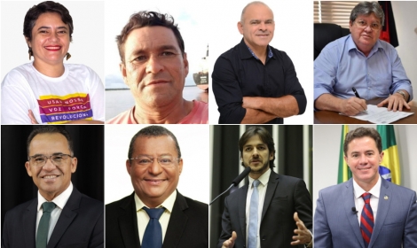 Candidatos ao Governo da Paraba em 2022 (Fotos: Divulgao/Montagem: Portal Correio)