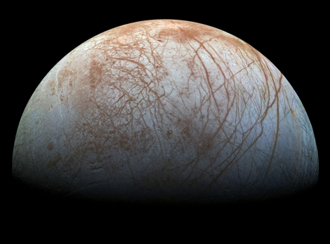Europa: Nasa quer descobrir se gua da lua de Jpiter pode abrir vida (Foto: NASA/JPL-Caltech/SETI Institute)