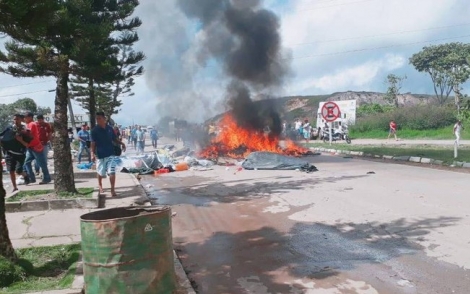 Refugiados venezuelanos foram alvo de agresso em Roraima . (Reproduo/Ibama)