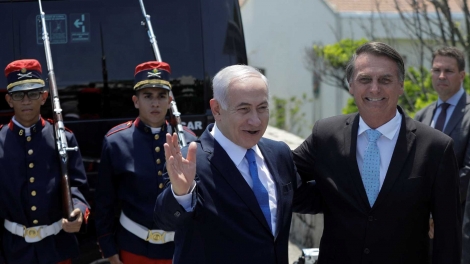 A frase foi dita pelo premi israelense, Binyamin Netanyahu, que se reuniu com o presidente eleito Jair Bolsonaro. (Foto: Reuters)